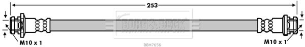 BORG & BECK Тормозной шланг BBH7656